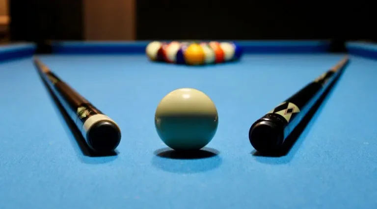Table de billard dans un sous-sol rénové au Québec