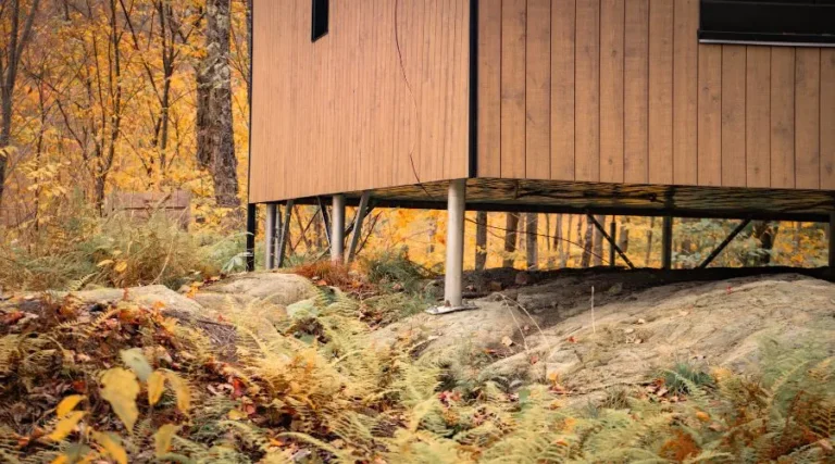 Chalet sur pieux vissés